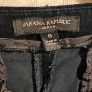 Banana Republic Women’s Sloan Pant, Crushed Velvet Dark Blue, Sz 8